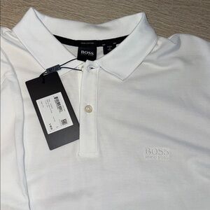 BOSS Classic White Polo Shirt